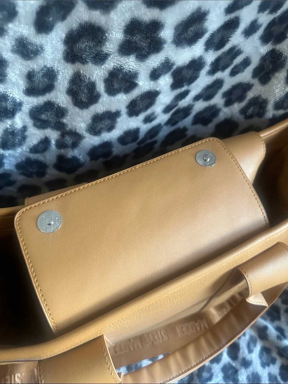 Steve Madden Camel/Tan Leather Laptop Tote